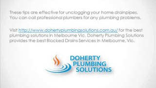 Drain Cleaning Tips for Your Home