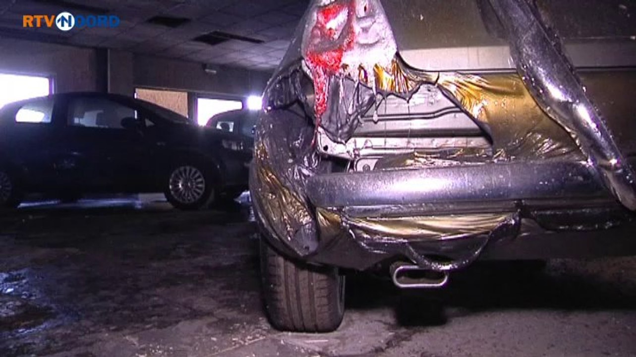 Flinke schade bij autobedrijf door brand - RTV Noord