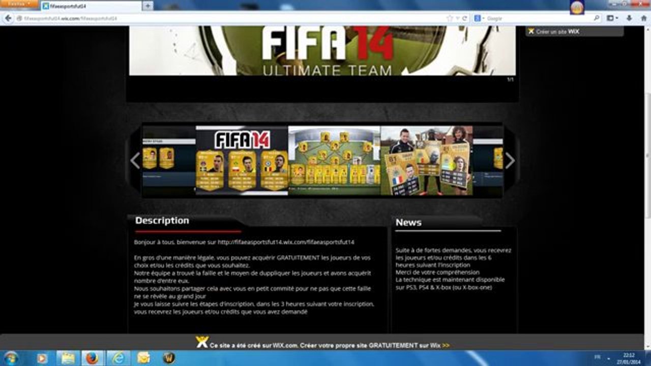FIFA Hack Fut 14 [ Crédits Joueurs Duplication ]