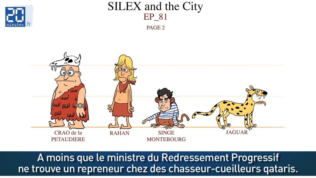 Montebourg double un singe dans un dessin animé