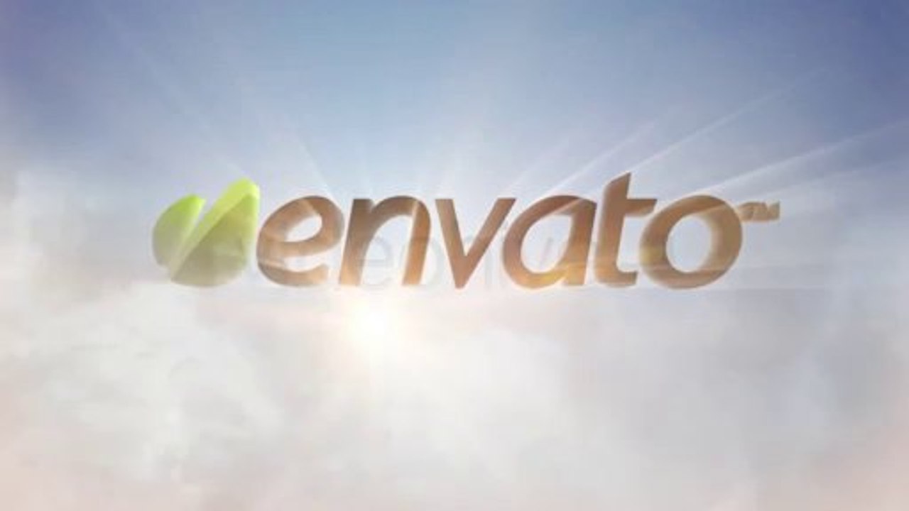 Clouds and Shiny Logo Reveal - After Effects Template