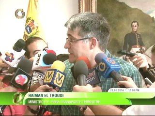El Troudi anuncia creación de 55 sistemas de transporte masivo en Venezuela