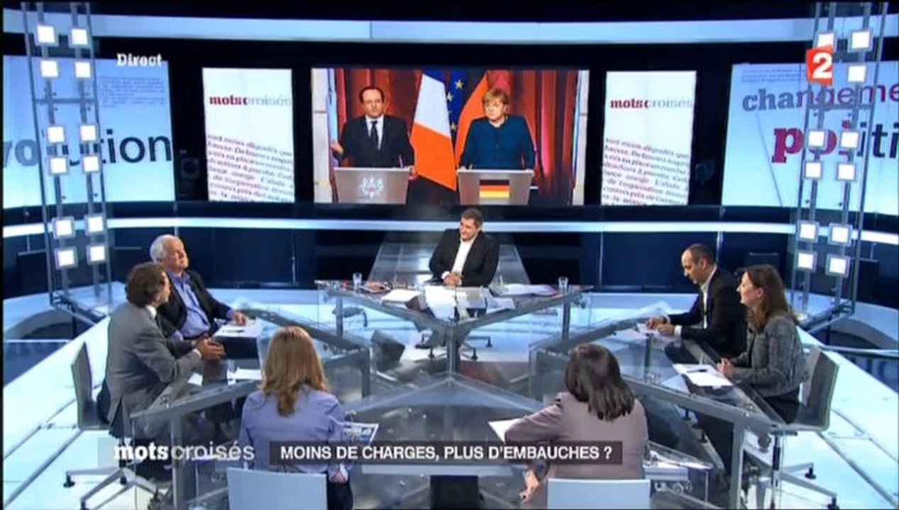 Mots croisés : moins de charges, plus d'embauches ? 27/01/14