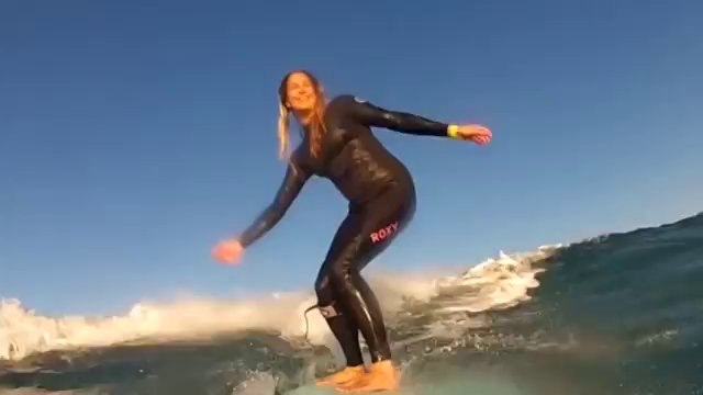 Surfing While Nine Months Pregnant