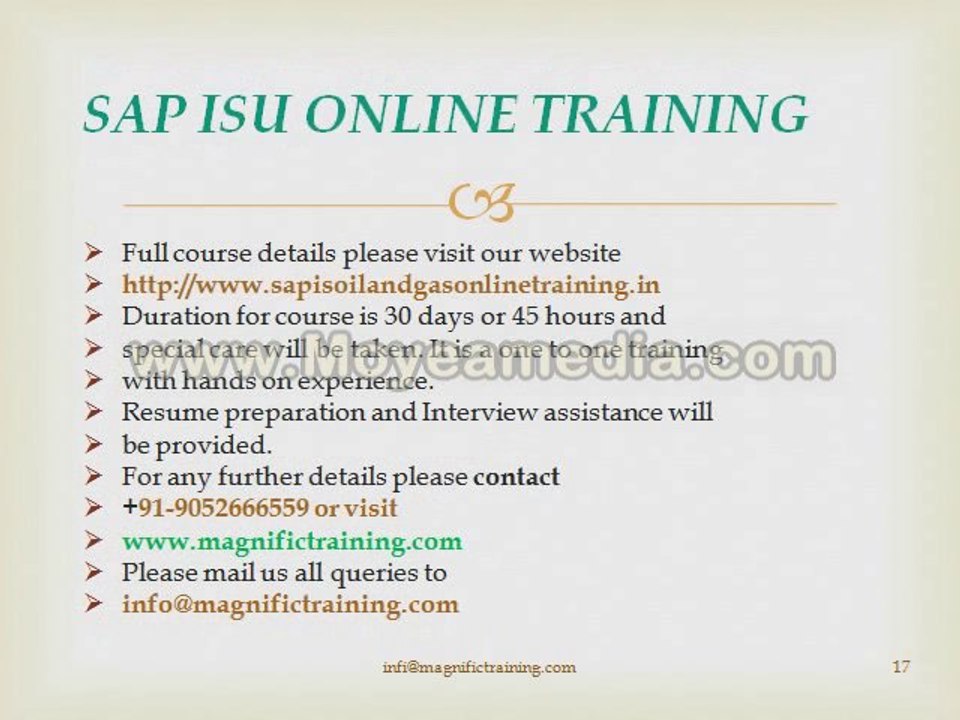 sap isu online training