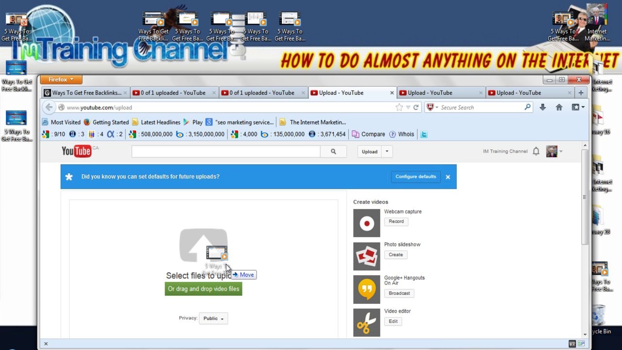 5 Ways To Get Free Backlinks To Your Website - Part 3 Video 2