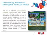 Travel Booking Software for Travel Agents from Axis Softech - Travel Technology Solutions