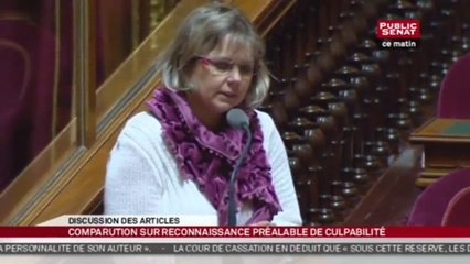 Cécile Cukierman : débat sur la reconnaissance de culpabilité