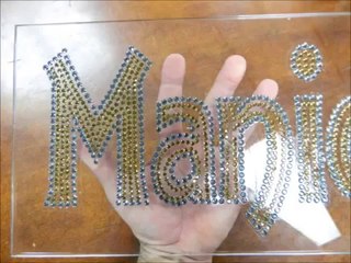 Rhinestone Decals How to Make a Large One