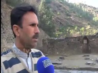 1000-year old impressive historical mosque on rock top in Swat