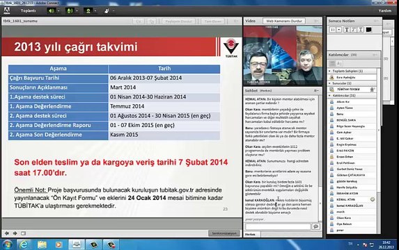 26 Aralık 2013 Tarihli 1601 Webineri