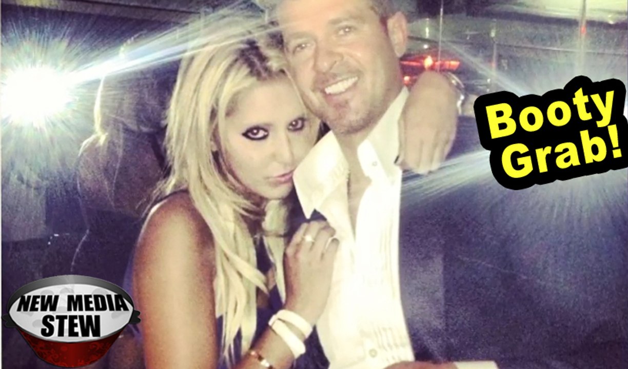 ROBIN THICKE Crosses BLURRED LINES in Booty Grabbing Pic