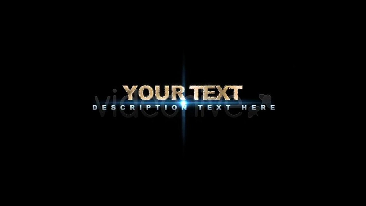 Text Sparks - After Effects Template