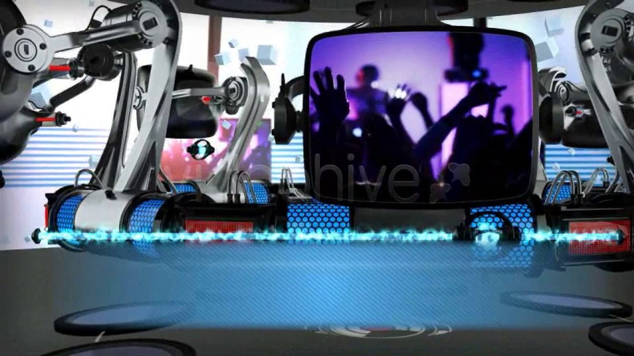 Robotic Retro Tv Tube Presentation - After Effects Template