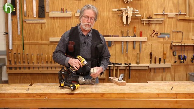 How to use a drill and screws to remove a plug from a hole saw