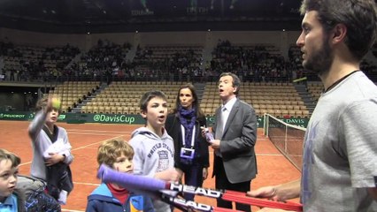 Coupe Davis : le mercredi des enfants avec l'équipe de France