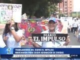 Trabajadores del diario El Impulso marcharon para exigir divisas para la compra de papel periódico