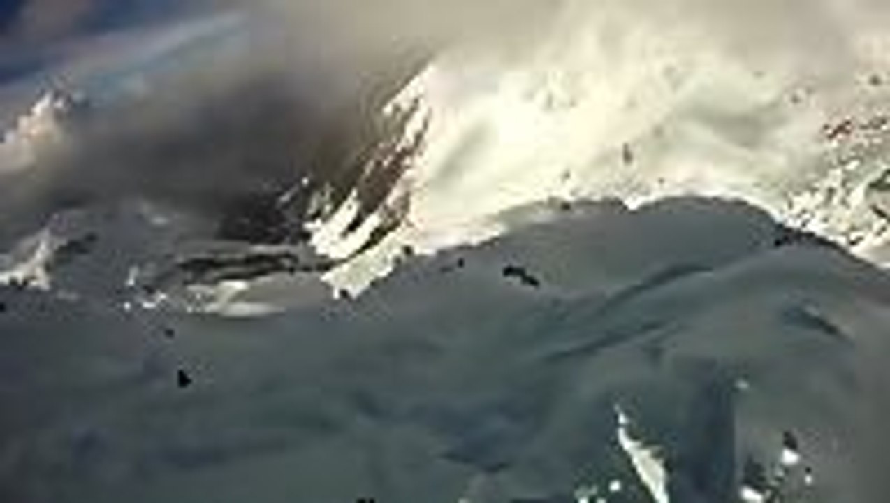 Avalanche accident caught on helmet camera