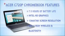 Acer C720P Chromebook|C720P|C720P-2666|Chromebook|Acer Chromebook|Acer Notebook|Touchscreen|11.6 in.
