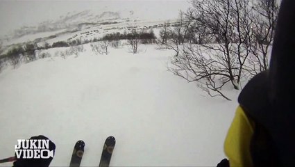 AMAZING GoPro Skier | ESCAPES Dangerous Fall