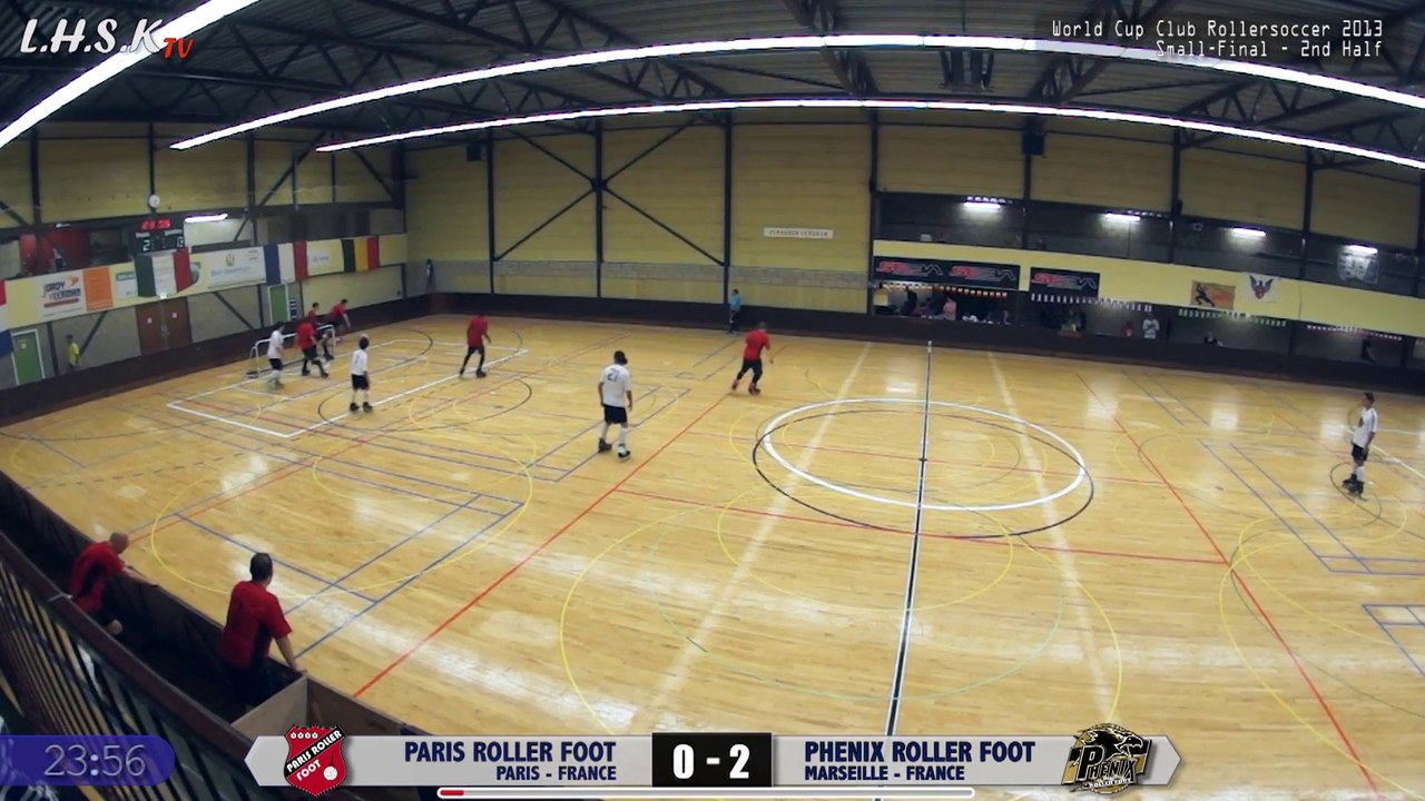 Co-Final PHENIX (Marseille) vs PARIS RF [Small-Final - Rollersoccer World Cup Club, Zaandam 2013]