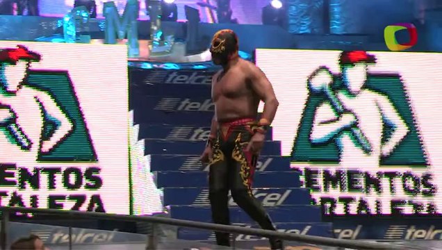 Hombre Bala Jr., Súper Halcón Jr., Tritón vs Cancerbero, Raziel, Sangre Azteca