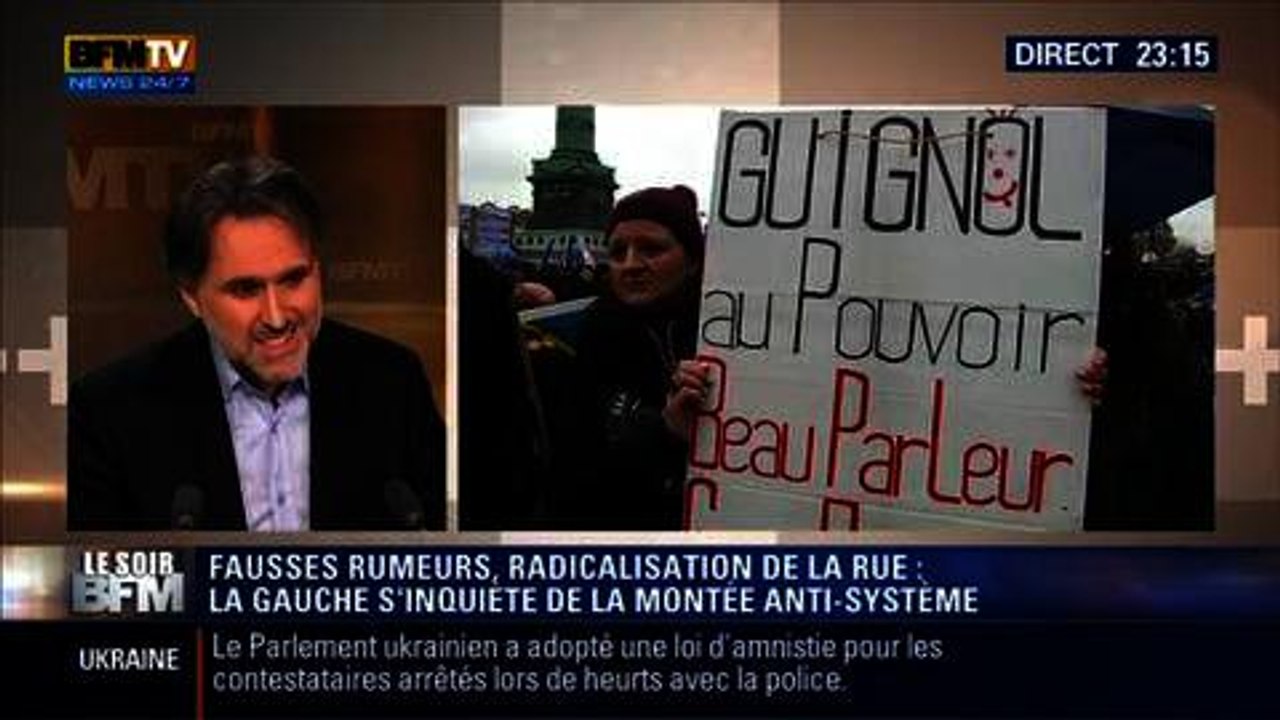Le Soir BFM: Jour de colère: qui sont ces anti-Hollande ? - 29/01 3/4