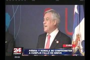 Ollanta Humala y Sebastián Piñera cumplirán 