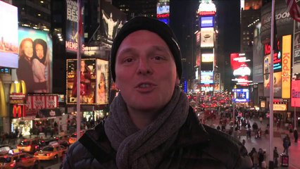 Un jeu vidéo Hyundai en plein Times Square