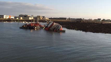 Penmarc'h. Renflouement de l'Estran : les opérations sont en cours