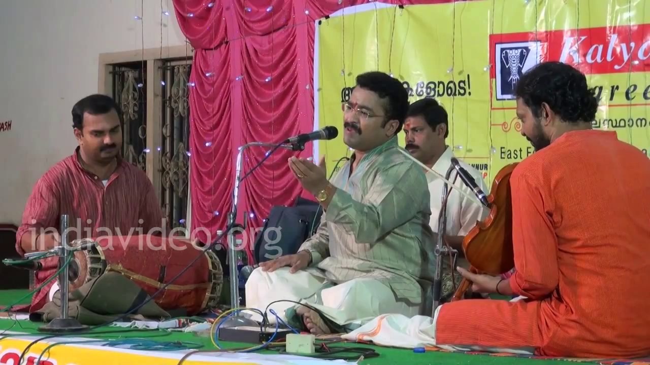 Carnatic music performance by Trivandrum K. Krishnakumar