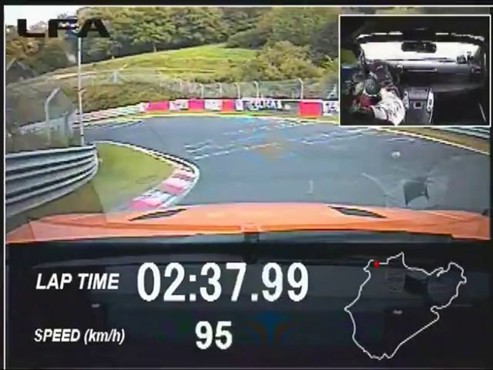 La Lexus LFA améliore ses chronos sur le Nordschleife