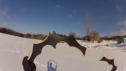 BOOMERANG BAT or Batarang.. Crazy!