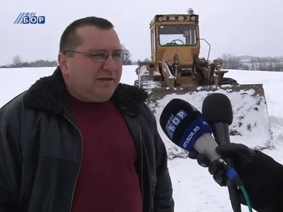 Počelo čišćenje rejonskih puteva, 30. januar 2014.