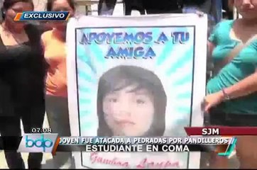Joven podría sufrir muerte cerebral tras ser apedreada por pandilleros