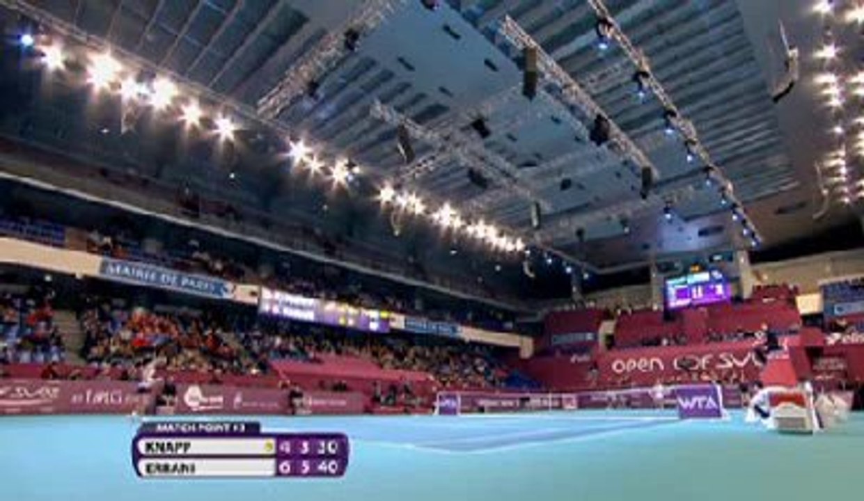 Fasi finali Sara Errani vs Karin Knapp - WTA Premier Parigi 2014 - 2 Turno - Livetennis.it