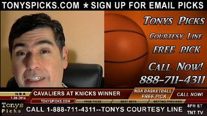 New York Knicks vs. Cleveland Cavaliers Pick Prediction NBA Pro Basketball Odds Preview 1-30-2014