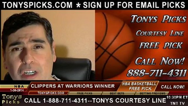 Golden St Warriors vs. LA Clippers Pick Prediction NBA Pro Basketball Odds Preview 1-30-2014