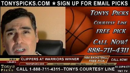 Golden St Warriors vs. LA Clippers Pick Prediction NBA Pro Basketball Odds Preview 1-30-2014