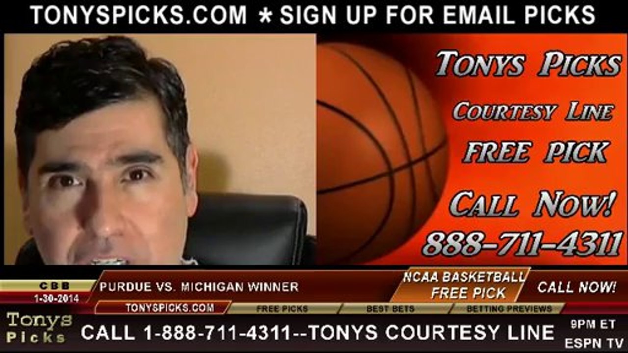 Michigan Wolverines vs. Purdue Boilermakers Pick Prediction NCAA College Basketball Odds Preview 1-30-2014