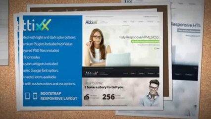 Attixx Responsive Corporate WordPress Theme Download