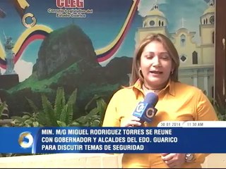 Ministro de Interior, Justicia y Paz se reúne con autoridades del estado Guárico