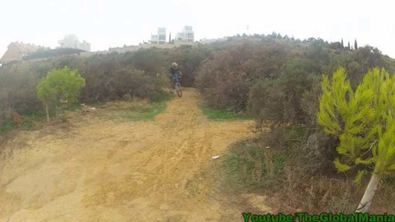Downhill MTB CRASH - Bike Lands On Riders Head!