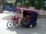 Very Amazing And Funny Pakistani Rikshaw Bike Stunt On Road Official HD MH-Production Videos