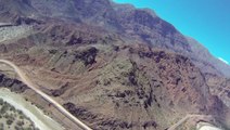 La Quebrada de las Conchas vue du ciel - Voyage en Argentine