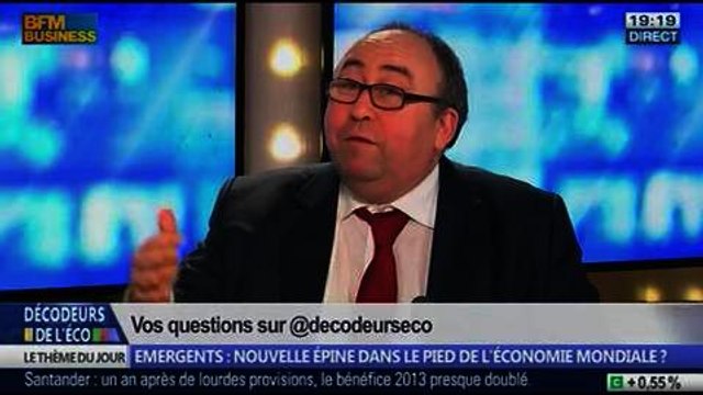 Émergents: nouvelle épine dans le pied de l'économie mondiale ?, dans Les Décodeurs de l'éco - 30/01 1/5