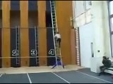 his firefighter can climb a ladder faster than you can fall off