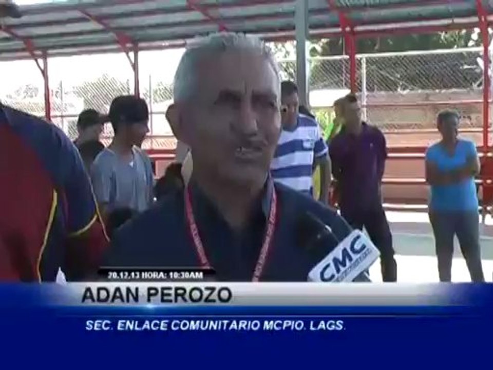 FUNIDEZ entrega cinco canchas deportivas en Lagunillas. - 20.12.13