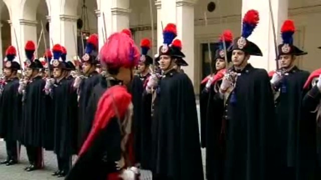 Roma - Letta riceve i reali dei Paesi Bassi (23.01.14)